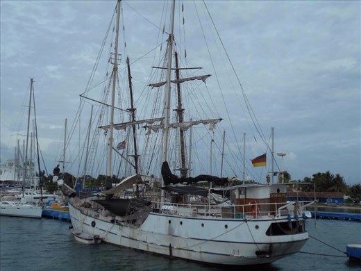 At the port in Cienfuegos. This one past its used by date.