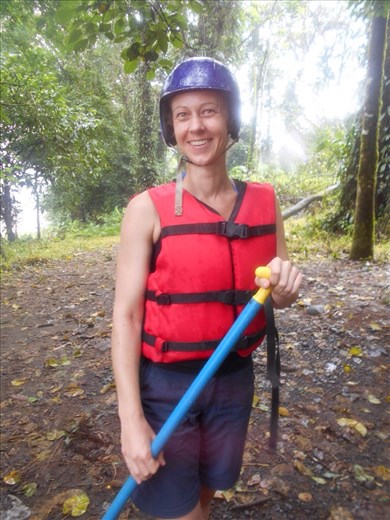 Ready for white water rafting.