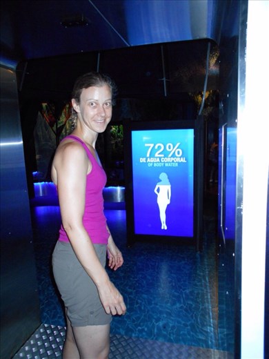 The Panama Canal exhibition centre. Best museum and exhibition centre ever. Just getting the water percentage checked.