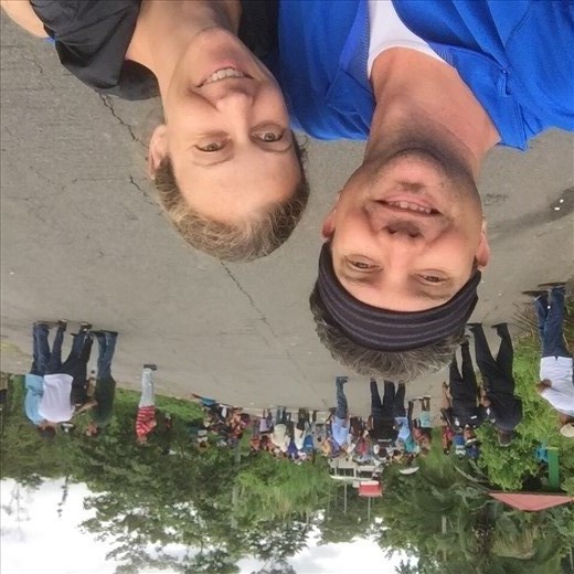 Silly selfie in front of the protestors while trying to pass 6+ hours of patiently waiting.