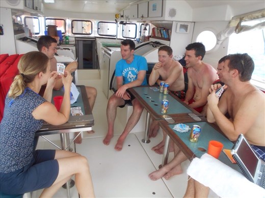 Juanita taking on the Irish at cards, not a wise decision. 