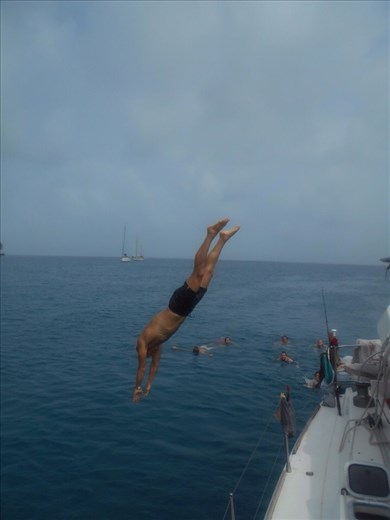 George from the top rope