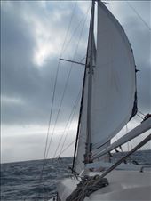 The Amande under sail.: by jorjejuanita, Views[400]