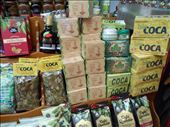 Coca stall at the markets. We spent a lot of money here on the produce.: by jorjejuanita, Views[256]