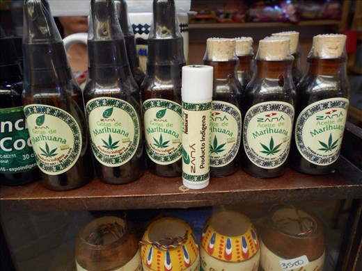 Liquid marijuana, marijuana lipbalm, marijuana oil for sale at the markets.