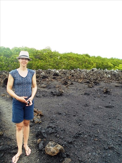 Juanita walking on the moon