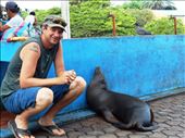 Jorje and his sea-lion buddy at the markets: by jorjejuanita, Views[314]