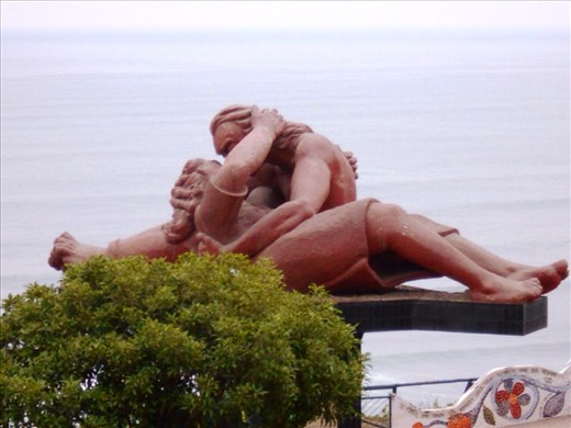 In Love Park. The very big statue of the 