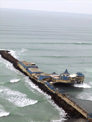 Jetty, Miraflores. Of course it has yet another amazing Peruvian restaurant located at the end of it.