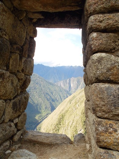 The view from the store houses at Intipata