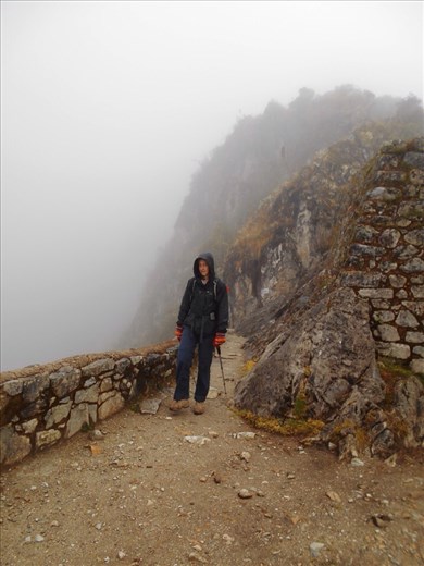 Juanita arrives at Conchamarka