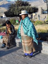 Locals dolled-up for the festival in Yanque town square. Very religious country. Every Sunday we see some sort of religious festival or parade.: by jorjejuanita, Views[245]