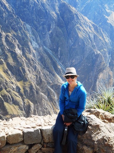 Just sitting on the edge of the canyon waiting for the condors. Was nice and warm in the sunshine.