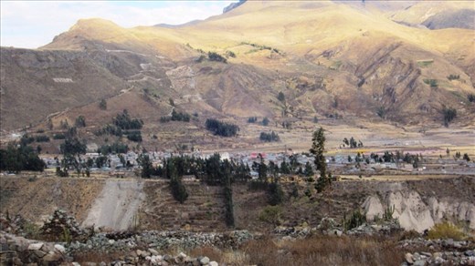 Chivay town. Our lunch stop on the way to Yanque.