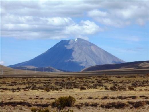 The highly photographed Misti Volcano. Saw lots of smoke coming out of the top of it during our days near by too.