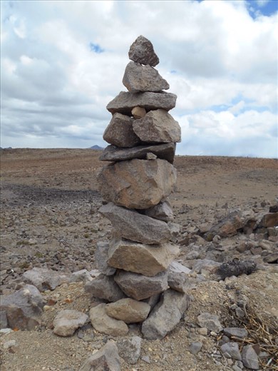 Stacked stones known as 