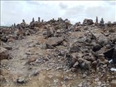 Many many many cairns (stacked stones) for good blessings.: by jorjejuanita, Views[162]