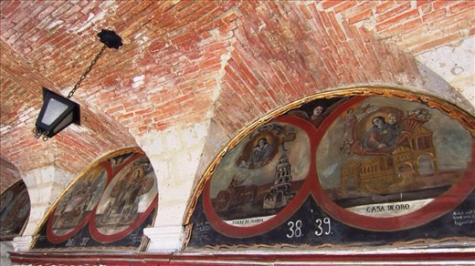 Walkway inside Santa Catalina Monastery.