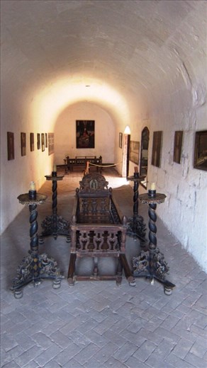 The mortuary room in the monastery. The nuns would be laid for 24 hours, before a burial. Previously family were not allowed to attend the funeral of their daughter who lived in the monastery. Part of the monastery is still resided by nuns, not the part we saw which is open to the public. And the rules have been relaxed, family at funerals, nuns are allowed TV and to work in a job outside of the monastery.