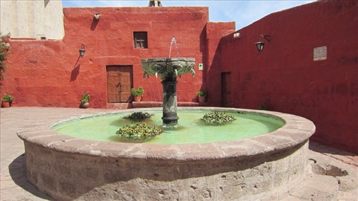 Zocodover Square in Santa Catalina Monastery. The goldfish in the fountain were impressive too.