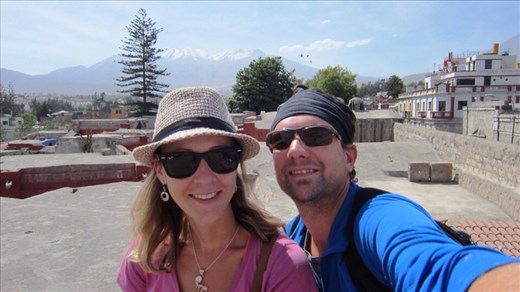Arequipa from on top of the Church of Santa Catalina.