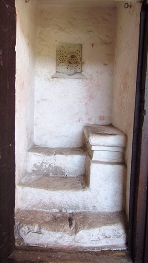 Inside one of the confessional rooms used by the nuns. 