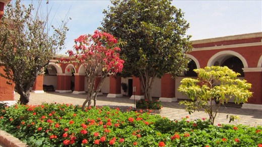 Cloister within the monastery. The monastery is so big it's a city within the city. Has its own streets.