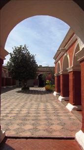 Entrance and courtyard of the monastery. The nuns were allowed out of their quarters and in the courtyard for 30 minutes a day for free conversation with the other nuns.: by jorjejuanita, Views[190]