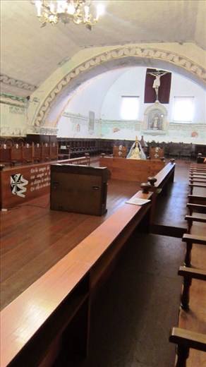 Church of Santa Catalina. The section where the choir and nuns take mass, so the nuns are separated from the rest of the world taking mass also.