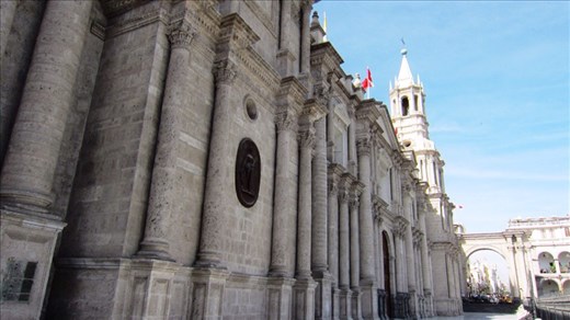 Basilica Cathedral of Arequipa. 