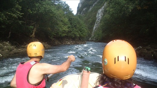 Rafting en el río Urbas en Bosnia