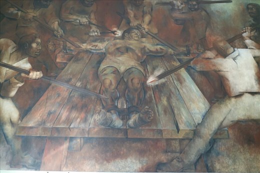 Murals at the palace