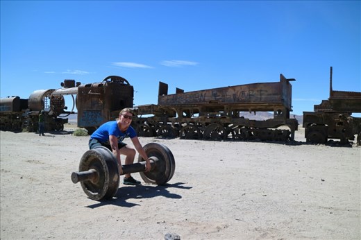 Train graveyard outside of Uyuni