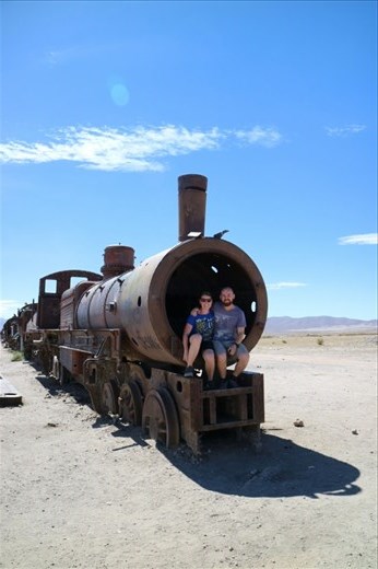 Train graveyard outside of Uyuni