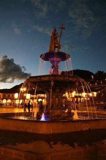 Town square on our first night in Cusco