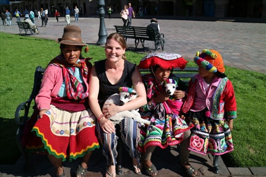 Karen being a tourist back in Cusco