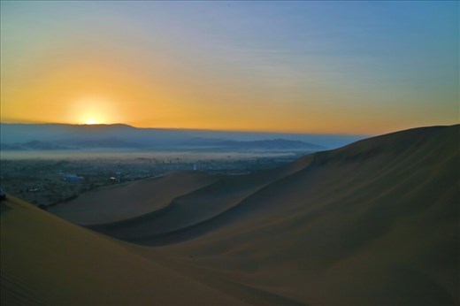 Sunrise over the dunes