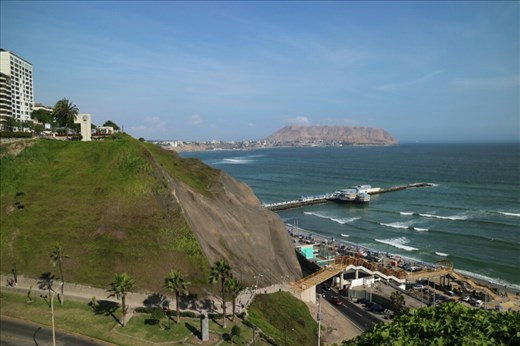 Beachside suburb of Miraflores in Lima