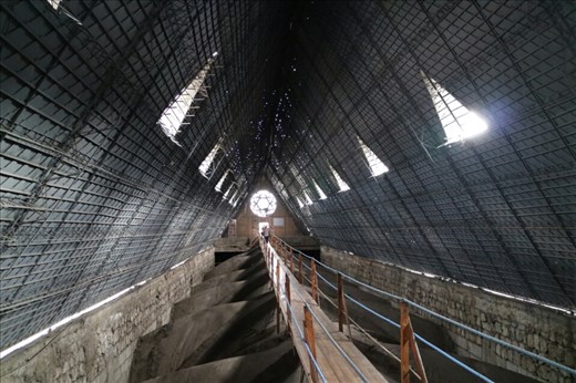 Inside the roof of Bascilica del Vota Nacional