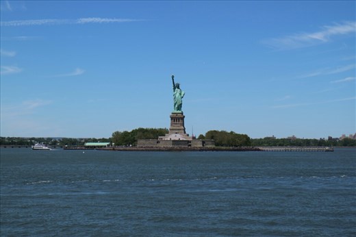 As close as we could get to the statue of liberty for free