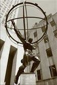 Atlas statue in Rockefeller centre: by joshandkaren, Views[430]