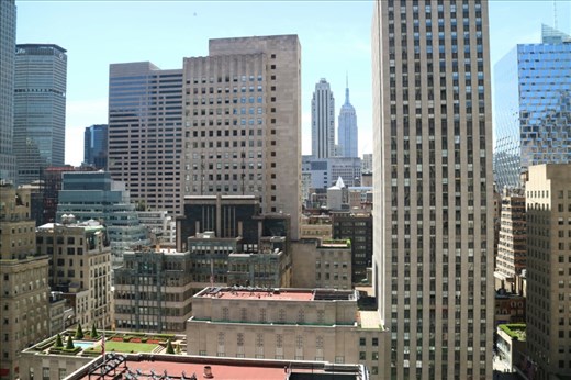 View of the Empire State building from our friends office