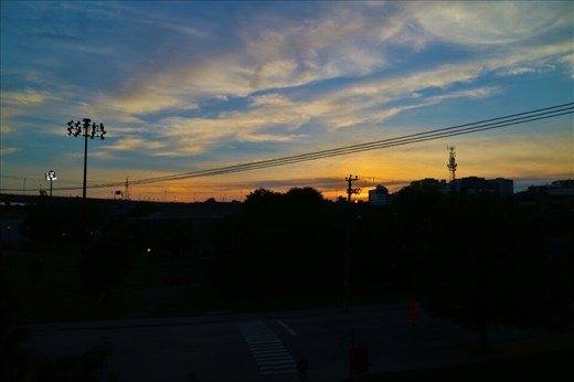 Sunset views from our Air BnB in St Henri
