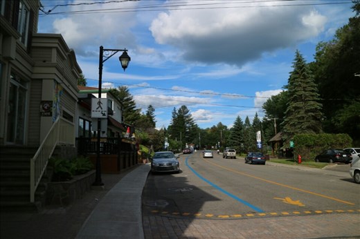Driving around one of the small towns near Mont Tremblant