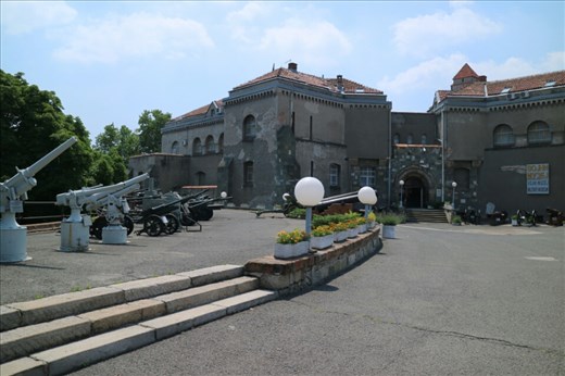 Some of the old artillery on show outside the fortress