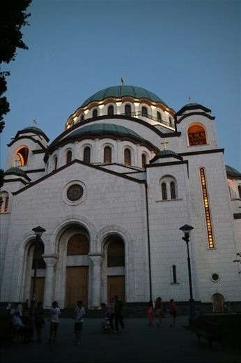Back in Belgrade at the Saint Sava Cathedral