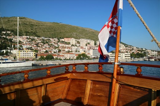 Sailing around the bay on our 