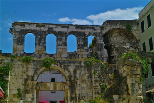 Diocletian Palace ruins in the old town