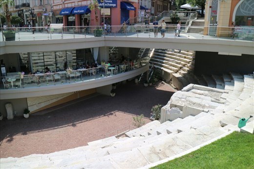 Roman Stadium ruins under the shopping mall