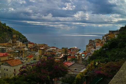 View over Minori on the Amalfi Coast